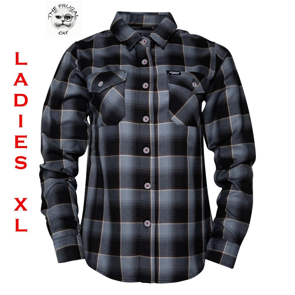 DIXXON FLANNEL x SHADOWS FALL Flannel Shirt Collab - Women's XL